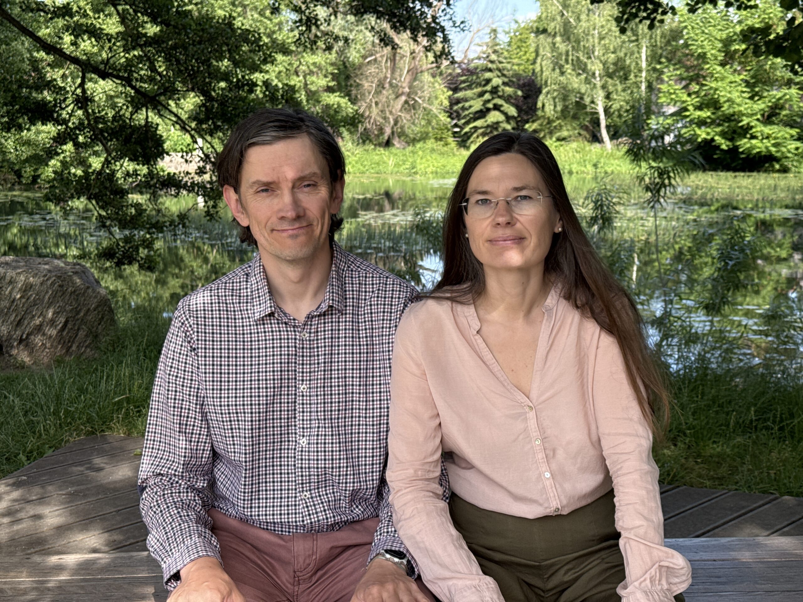 xenia i bartek w parku oliwskim w gdansku